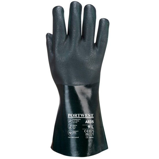 Γάντια PVC για Πετρελαιοειδή PORTWEST – A835 (10')