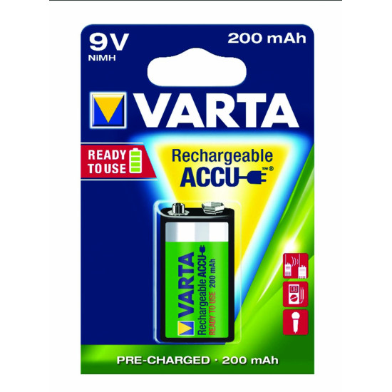 Varta Μπαταρία Επαναφορτιζόμενη 9V