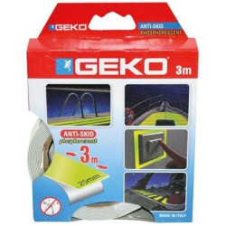 Geko Αντιολισθητική Ανάγλυφη Ταινία Λουτρού Φωσφοριζέ 25mm x 3m