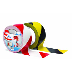 Geko Αυτοκόλλητη Ταινία Οριοθέτησης Κίτρινη/Μαύρη PVC 50mm x 30m