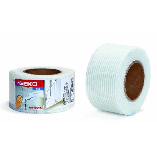 Geko Αυτοκόλλητο Πλέγμα Γυψοσανίδας Fiberglass 48mm x 20m