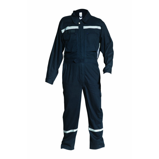 Ολόσωμη Φόρμα Εργασίας με 2 Αντανακλαστικές Ταινίες OL-233-R Navy