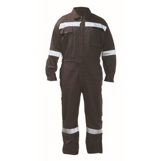 Ολόσωμη Φόρμα Εργασίας με 2 Αντανακλαστικές Ταινίες OL-131-R Γκρι