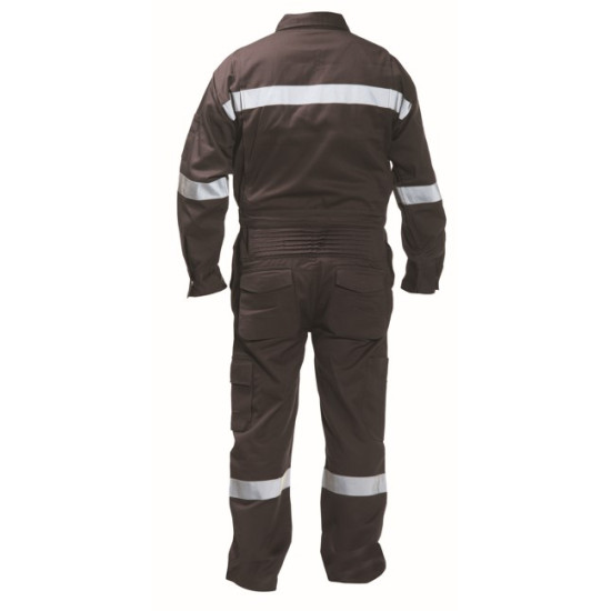 Ολόσωμη Φόρμα Εργασίας με 2 Αντανακλαστικές Ταινίες OL-131-R Γκρι