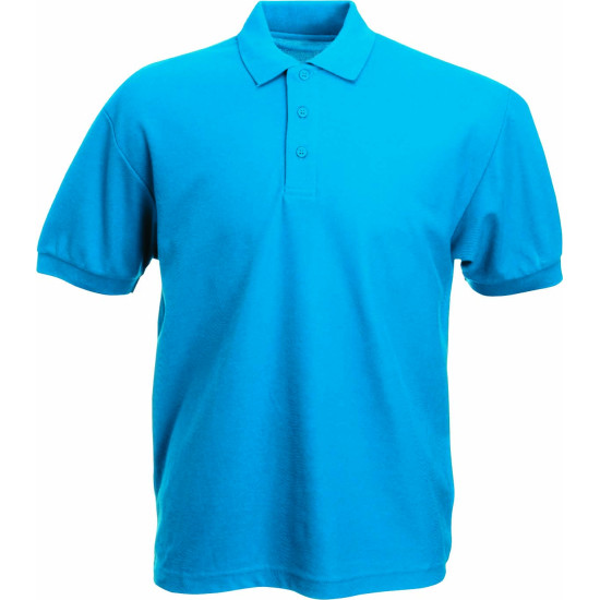 POLO Κοντομάνικο 65/35 FRUIT OF THE LOOM Γαλάζιο