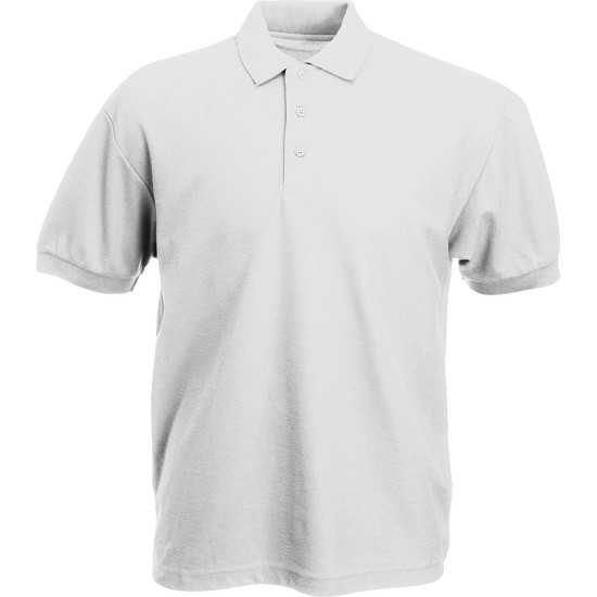 POLO Κοντομάνικο 65/35 FRUIT OF THE LOOM Λευκό
