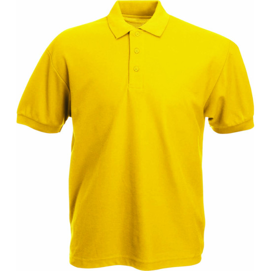 POLO Κοντομάνικο 65/35 FRUIT OF THE LOOM Κίτρινο