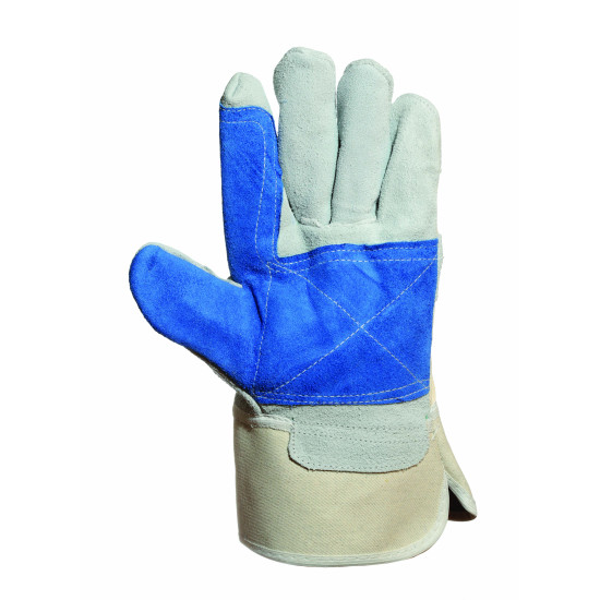 Γάντια Δερματοπάνινα Ενισχυμένα Γενικής Χρήσης ECOPRO Νο 201-B Μπλε