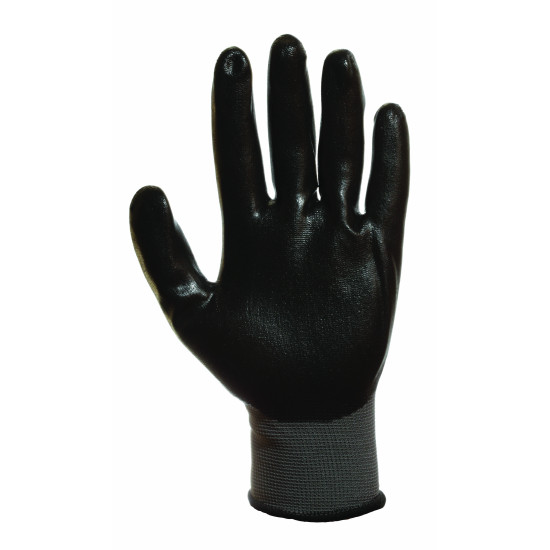 Γάντια με Επικάλυψη Νιτριλίου Γενικής Χρήσης ECOPRO Νο 600 GB blister Μαύρα/Γκρι