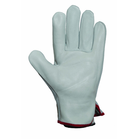 Γάντια Δερμάτινα Γενικής Χρήσης ECOPRO Νο 404 Τύπου Οδηγού Λευκά