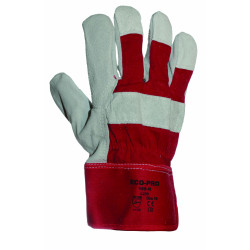 Γάντια Δερματοπάνινα Γενικής Χρήσης ECOPRO Νο 105-R blister Κόκκινα 