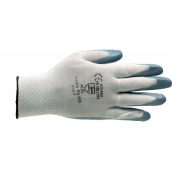 Γάντια με Επικάλυψη Νιτριλίου Γενικής Χρήσης ECOPRO Νο 600 blister Λευκά/Γκρι