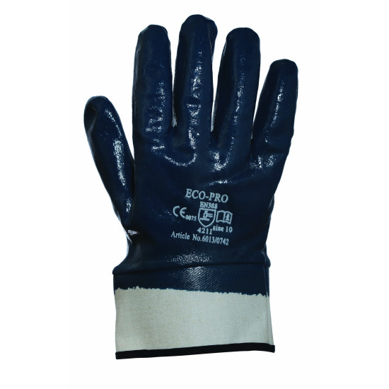 Γάντια Νιτριλίου για Πετρελαιοειδή ECOPRO Νο 6013 blister Μπλε (10')